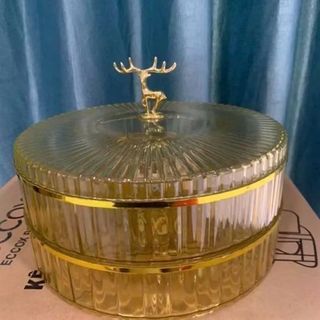 Nhựa - Khay Mứt Nhựa Mika 2 Tầng Xoay 1709 ( THÙNG 16C )