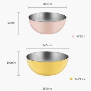 Bộ 3 Tô Chậu Inox Sắc Màu CC ( THÙNG 200B )