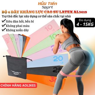 Dây Kháng Lực Đàn Hồi Aolikes A-3619, Dây Miniband Trợ Lực Tập Gym, Yoga Dành Cho Nam Nữ Tại Nhà