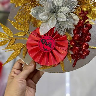 SET THÁP TRANG TRÍ CHI TIẾT (3 hoa, 1 sung, 1 quạt, 1 nhành, 1 mâm)