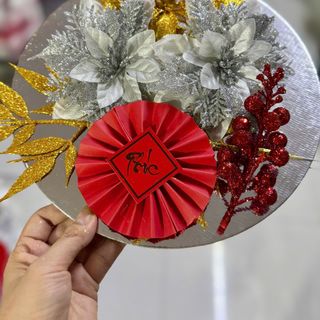 SET THÁP TRANG TRÍ CHI TIẾT (3 hoa, 1 sung, 1 quạt, 1 nhành, 1 mâm)