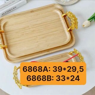 6868B -Khay nhựa CN VÂN GỖ 33*24 (Qiyue ) ( THÙNG 36C )