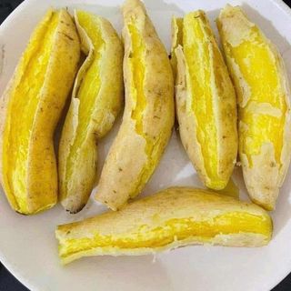 Khoai lang trắng sữa thái ruột vàng dẻo ngọt ít bột