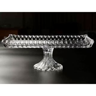 TM 1213X Đĩa Thuỷ Tinh Chữ Nhật Chân Bồng ( THÙNG 8C )