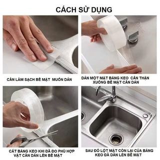Băng keo 2 mặt trong suốt