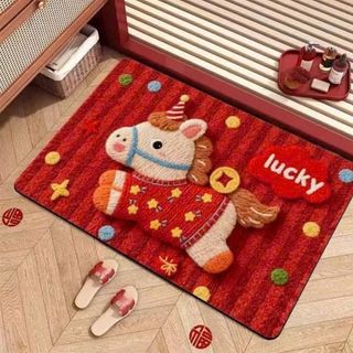 Thảm Lông Cừu Hình Ngựa Mới 40x60cm