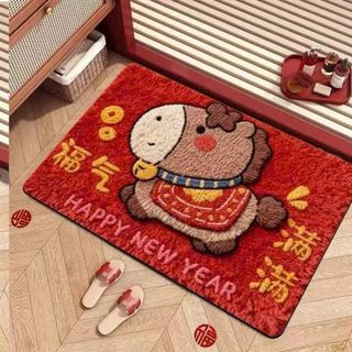 Thảm Lông Cừu Hình Ngựa Mới 40x60cm