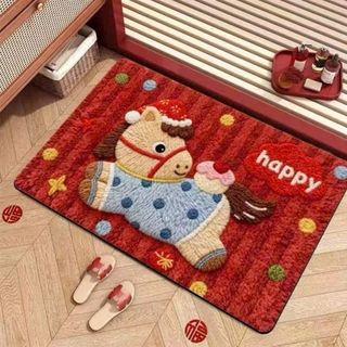 Thảm Lông Cừu Hình Ngựa Mới 40x60cm