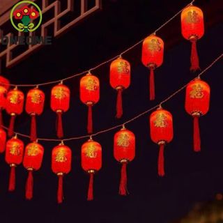 DÂY 16 LỒNG ĐÈN TRỤ ĐỎ (12cm)