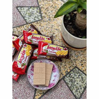 Lương khô Hải Châu 65gr/gói/2 thanh, vị ĐẬU XANH hoặc CACAO, thơm béo, nhiều dinh dưỡng - SET 10 GÓI