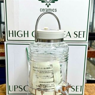 Bình / Lọ Thủy Tinh Có Vòi Kèm Kệ PJP 465 5L (THÙNG 8C)