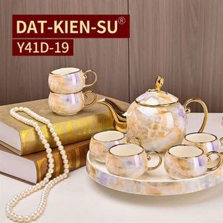 Bộ Ấm Chén Cao Cấp Vân Đá 7 Sắc Y41D-19 (THÙNG 12B)