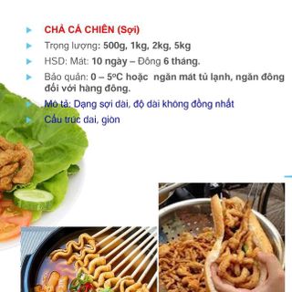 Chả cá sợi bán bánh mì giá sỉ từ 65,000đ giao tận nơi TP HCM