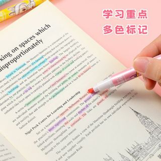 HỘP 6 BÚT HIGHLIGHT DẠ QUANG LABUBU 0515 - LADY'S PASSION