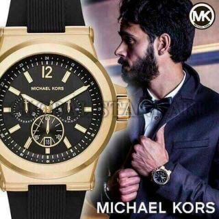 ĐỒNG HỒ NAM CAO CẤP MICHAEL DÂY SILICON ĐỎ VÀ ĐEN MẶT CHONOGRAP