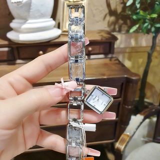 ĐỒNG HỒ NỮ CHÍNH HÃNG DIMINY 
 DÂY LẮC ĐÍNH MẶT VUÔNG MINI ĐÍNH RỜI FULLBOX