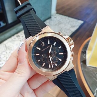 ĐỒNG HỒ NAM CAO CẤP MICHAEL DÂY SILICON ĐỎ VÀ ĐEN MẶT CHONOGRAP