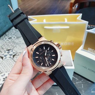 ĐỒNG HỒ NAM CAO CẤP MICHAEL DÂY SILICON ĐỎ VÀ ĐEN MẶT CHONOGRAP