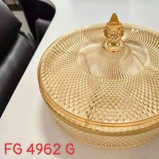 Khay Mứt Thủy Tinh Có Nắp Vàng FG 6942 G (THÙNG 8C)