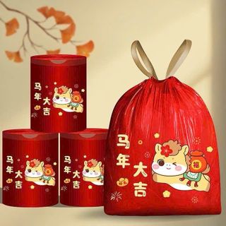 Cuộn 100 túi đựng rác ngựa chất liệu dày dặn siêu dai