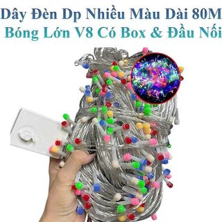 DÂY ĐÈN TRANG TRÍ ĐỦ MÀU V8 80M 352 BÓNG SIÊU SÁNG