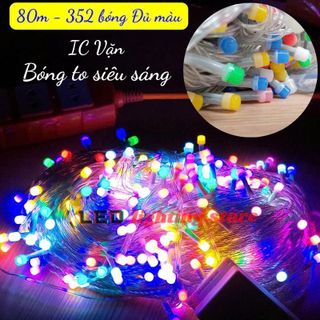DÂY ĐÈN TRANG TRÍ ĐỦ MÀU V8 80M 352 BÓNG SIÊU SÁNG