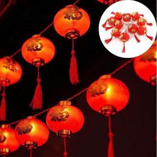 DÂY LỒNG ĐÈN TRÒN CHỮ PHÚC 16 TRÁI LỚN