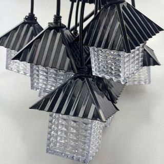 DÂY ĐÈN LED ĐỦ MÀU CHỐNG NƯỚC HÌNH NGÔI NHÀ DÀI 5M - 10 BÓNG