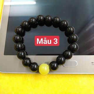 Chuỗi vòng đeo tay đá thạch anh đen 10ly