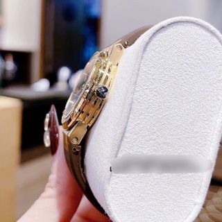ĐỒNG HỒ NỮ CAO CẤP SALVATHORE F80 FIG DÂY SILICON ĐỎ VÀ NÂU NIỀNG THÉP GOLD