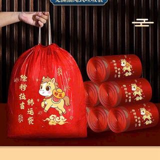 Cuộn 100 túi đựng rác ngựa chất liệu dày dặn siêu dai