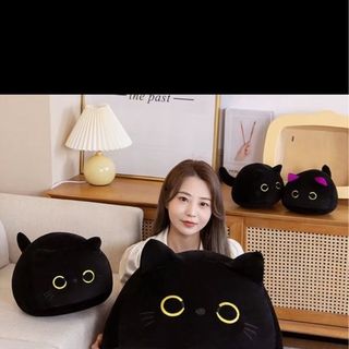 Mèo lười đen tuyền trắng Ngọc trinh 30cm