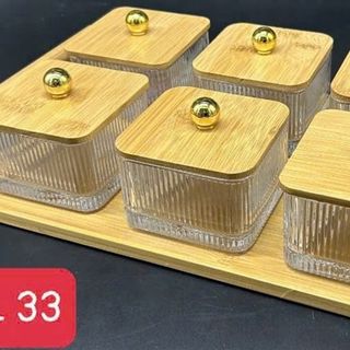 MD Khay Mứt Thuỷ Tinh 6 Ô CN CC BL 33 (THÙNG 12B)