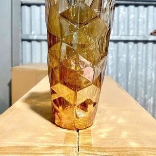 Lọ Hoa Thủy Tinh Vàng XM15-25, 25cm (THÙNG 12C)