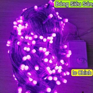 DÂY ĐÈN TRANG TRÍ MÀU HỒNG V8 80M 352 BÓNG SIÊU SÁNG