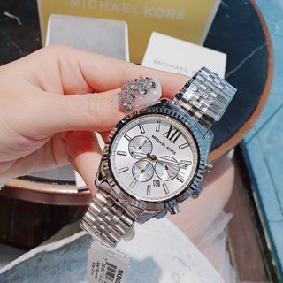 ĐỒNG HỒ NAM CAO CẤP MICHAEL DÂY THÉP SILVER MẶT CHONOGRAP FULLBOX TAG