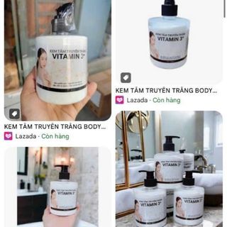 Kem tắm truyền trắng