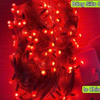 DÂY ĐÈN TRANG TRÍ MÀU ĐỎ V8 80M 352 BÓNG SIÊU SÁNG