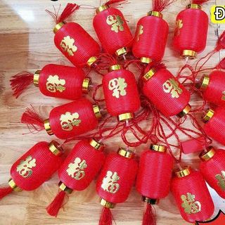 DÂY LỒNG ĐÈN ĐỎ DÀI CHỮ PHÚC 16 TRÁI LỚN