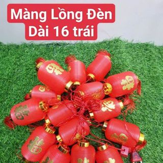 DÂY LỒNG ĐÈN ĐỎ DÀI CHỮ PHÚC 16 TRÁI LỚN