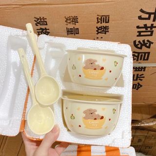 Set 2 Bát Kèm Thìa coffe dog (THÙNG 40B)