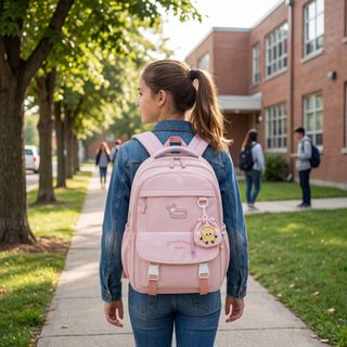 BALO HỌC SINH SINH VIÊN PHONG CÁCH ĐƠN GIẢN – HOT TREND A8603 - PIPI STORE