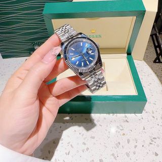 ĐỒNG HỒ NAM NỮ CAO CẤP ROLET DATE JUST AUTOMATIC DÂY ĐÚC MẶT SAPHIRE NIỀNG KHÍA