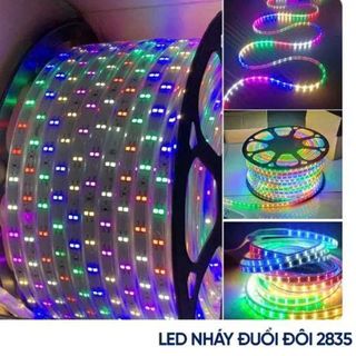 ĐÈN LED DÂY 2835 HAI HÀNG ĐỦ MÀU DÀI 100M