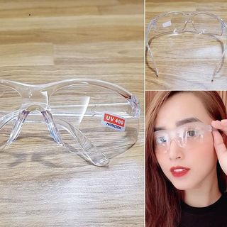 MẮT KÍNH BẢO HỘ NAM NỮ TRONG SUỐT CHỐNG TIA UV