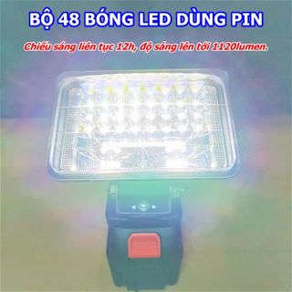 ĐÈN PIN LED 48 BÓNG DÙNG CHÂN PIN MATIKA