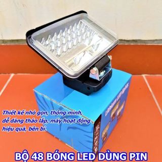 ĐÈN PIN LED 48 BÓNG DÙNG CHÂN PIN MATIKA
