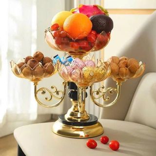 KHAY MỨT 5 TẦNG XOAY 360 ĐỘ HÌNH CÁNH SEN