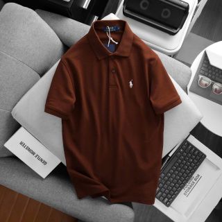 Áo thun nam cổ trụ thêu hình phối cổ - Cotton thoáng mát - Size 50-95kg