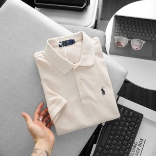 Áo thun nam cổ trụ thêu hình phối cổ - Cotton thoáng mát - Size 50-95kg